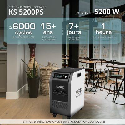Station d'énergie portable  5200W - Könner  Söhnen KS 5200PS