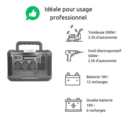 Station d'énergie portable Advance 1500