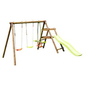 Station de jeu Soulet Figue en bois 3,12 x 2,83 x H. 1,95 m