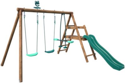 Station de jeu Soulet Figue en bois 3,12 x 2,83 x H. 1,95 m