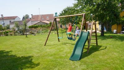 Station de jeu Soulet Figue en bois 3,12 x 2,83 x H. 1,95 m