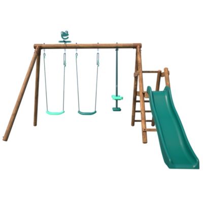 Station de jeu Soulet Figue en bois 3,12 x 2,83 x H. 1,95 m