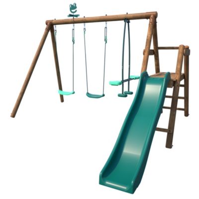 Station de jeu Soulet Figue en bois 3,12 x 2,83 x H. 1,95 m