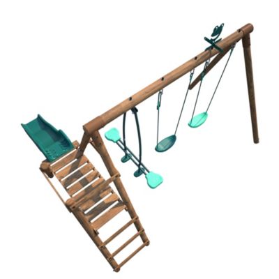 Station de jeu Soulet Figue en bois 3,12 x 2,83 x H. 1,95 m