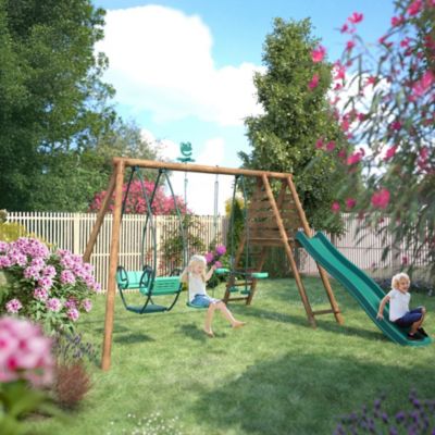 Station de jeu Soulet Nigel en bois 3,24 x 3,54 x H. 2,22 m
