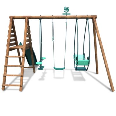 Station de jeu Soulet Nigel en bois 3,24 x 3,54 x H. 2,22 m