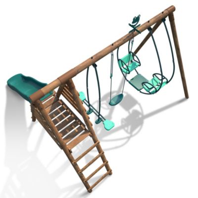 Station de jeu Soulet Nigel en bois 3,24 x 3,54 x H. 2,22 m