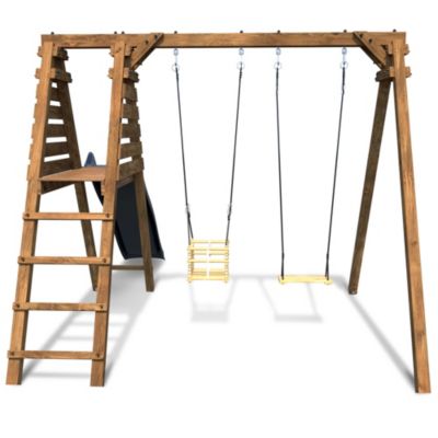 Station de jeu Soulet Prune en bois 2,61 x 3,51 x H. 2,24 m