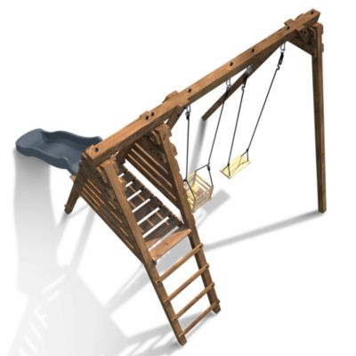 Station de jeu Soulet Prune en bois 2,61 x 3,51 x H. 2,24 m