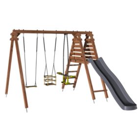 Aire de jeux d'extérieur : cabane et pont de singe – TP Explorer - TP Toys