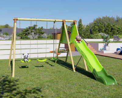 Station de jeux bois 2,30 m Topwood PALMI - 5 enfants