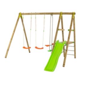 Station de jeux bois 2,30 m Topwood TUTTI - 6 enfants