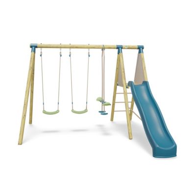 Station de jeux bois 2,30 m Topwood ZAKI - 6 enfants