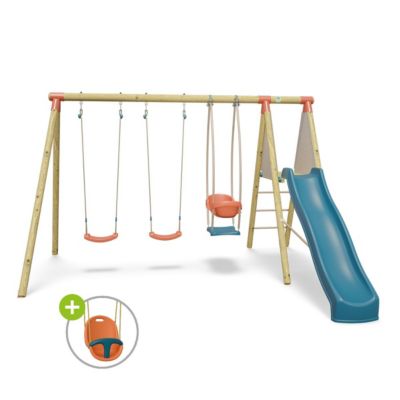 Station de jeux bois 2,30 m Topwood ZALMI 2 - 6 enfants