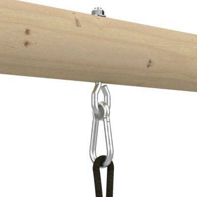 Station de jeux en bois Ceyreste Barbouzet TP Toys 2 balançoires + 1 vis-à-vis + toboggan L.342 x l.342 x H.224 cm