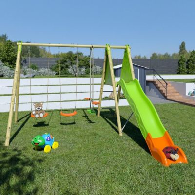 Station de jeux Techwood OPTIMA Trigano 2,30 m avec toboggan