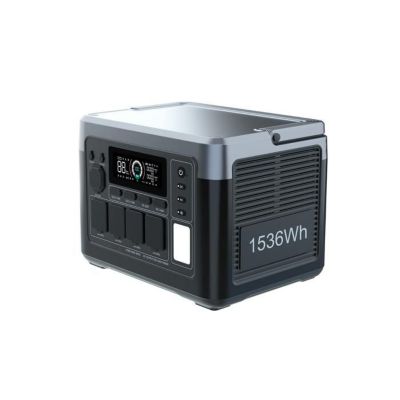 Station energie portable 1536 Wh batterie LiFePO4 3500 cycles onduleur 1800 W charge rapide 1.5