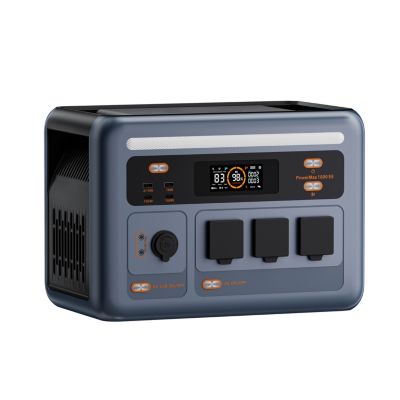 Station électrique portable PowerMax 1800SE 1800 W 1024 Wh LiFePO4 avec UPS, solaire MPPT et USB-C 100 W
