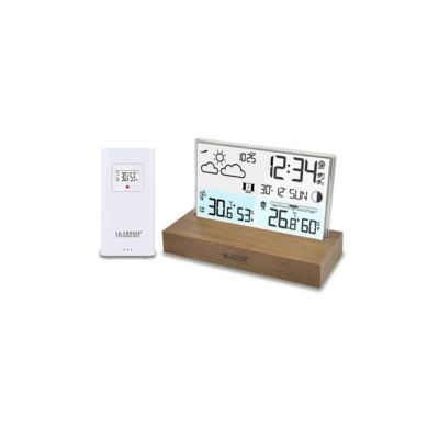 Station météo sans fil en bois La Crosse Technology WS6207MAC