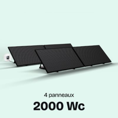 Station solaire Sunethic F2000 Wc, panneaux français Voltec Solar