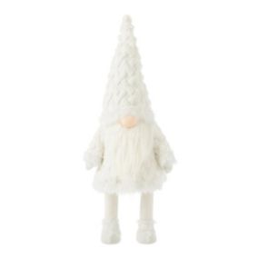 Statue Déco Lutin "Barbe" 84cm Blanc