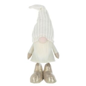 Statue Déco Lutin "Plumes" 58cm Beige