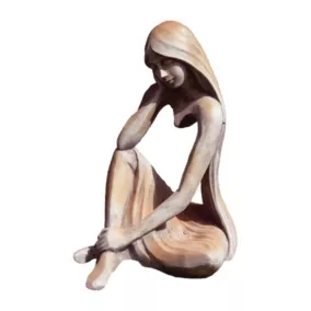 Statue Iseult finition demi-rouille H.100cm