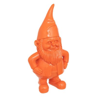 Statue nain de jardin déco extérieur Anao H.30cm résine assorti- Orange- Atmosphera