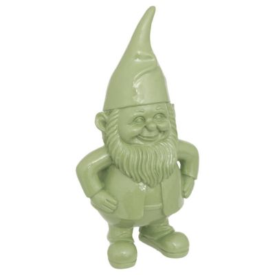 Statue nain de jardin déco extérieur Anao H.30cm résine assorti- Vert- Atmosphera