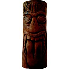 Statue Tiki Haka Penez Herman 7074309 sculptée à la main en cocotier H.50 cm