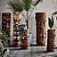 Statue Tiki Mauri Penez Herman 46496 sculptée à la main en cocotier H.50 cm