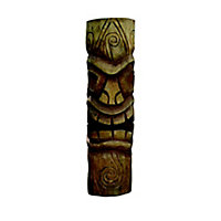 Statue Tiki Mauri Penez Herman 46498 sculptée à la main en cocotier H.100 cm