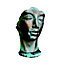Statue visage femme Penez Herman effet bronze en pierre reconstituée l.67 x P.56 x H.115 cm