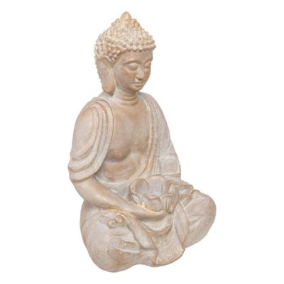 Statuette Bouddha assis H39 cm - Atmosphera