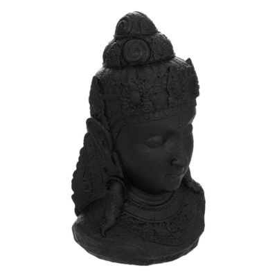 Statuette "Bouddha" en résine H27cm gris - Atmosphera