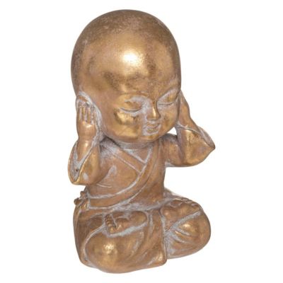 Statuette "Bouddha" - H15 cm - Multicolore- Atmosphera