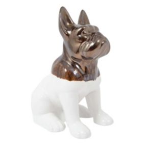 Statuette chien bouledogue en céramique Zoya