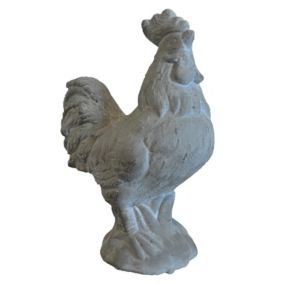 Statuette coq ciment 13x07x18cm