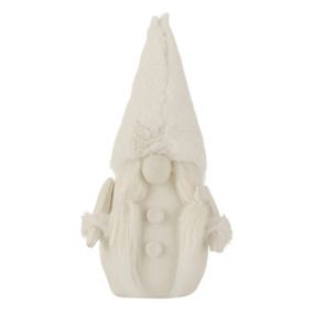 Statuette Déco "Père Noël" 27cm Beige