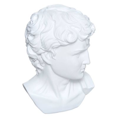 Statuette David - résine - blanc H26 cm - Atmosphera