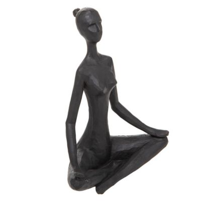 Statuette femme - résine - H22 cm - Multicolore- Atmosphera