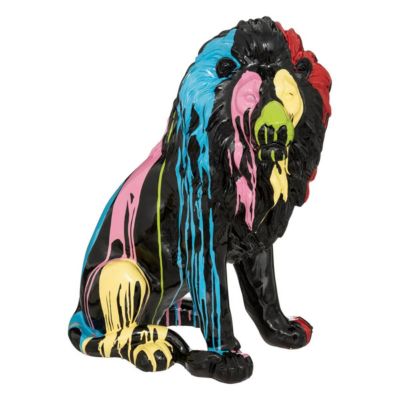 Statuette "Lion" - noir - 46x60 cm - Atmosphera