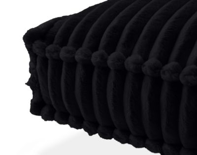 Stella - coussin - en velours côtelé grosses côtes - 32x57 cm - Lisa Design