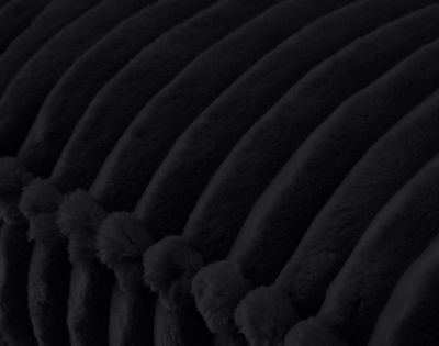 Stella - coussin - en velours côtelé grosses côtes - 32x57 cm - Lisa Design