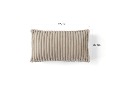 Stella - coussin - en velours côtelé grosses côtes - 32x57 cm - Lisa Design