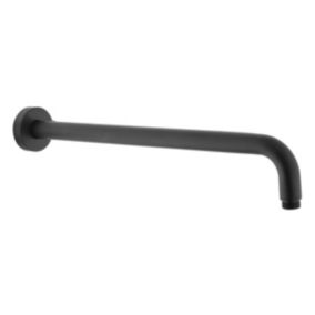 Stick Bras de douche 40cm, Acier inoxydable, Noir mat (ZSOF034NO)