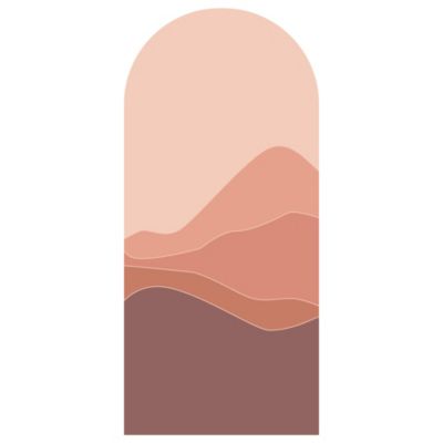 Sticker arche  terracotta 90x41cm