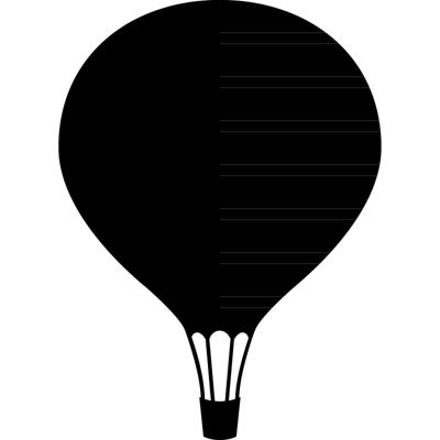 Sticker ardoise tableau noir - stickers muraux adhésif effaçable - BALLON - 145x105cm