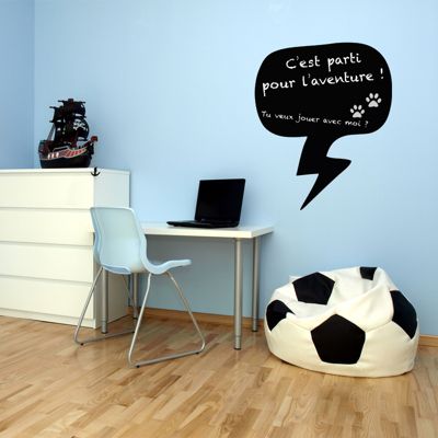 Sticker ardoise tableau noir - stickers muraux adhésif effaçable ...