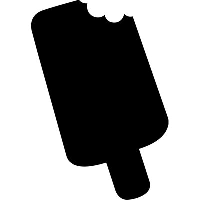 Sticker ardoise tableau noir - stickers muraux adhésif effaçable - GLACE ESQUIMAUX - 40x30cm
